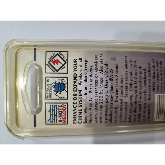 Trine 500 8 Note Westminster Wireless Push Button Vintage New Old Stock - Picture 6 of 7